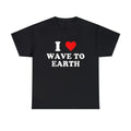 I Love Wave Earth I Heart Wave Earth Red Heart Menswear Top T-Shirts