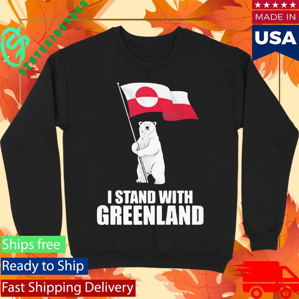 I Stand With Greenland Unisex , , , Long Sleeve Tee