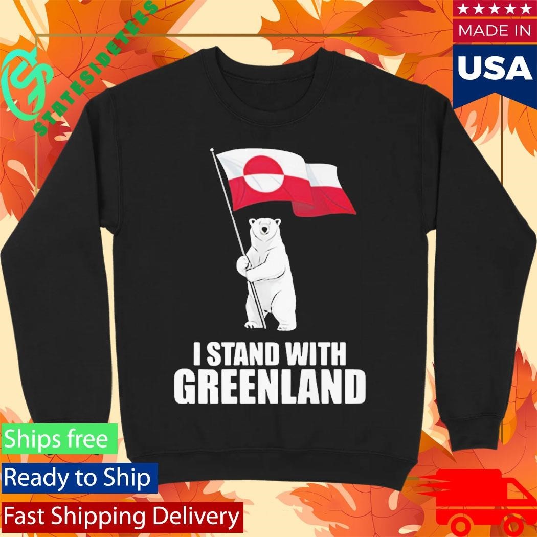 I Stand With Greenland Unisex , , , Long Sleeve Tee
