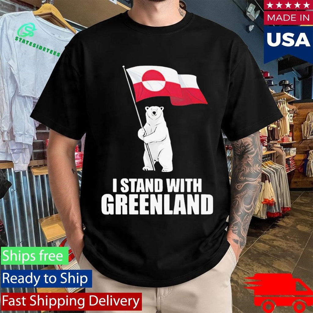 I Stand With Greenland Unisex , , , Long Sleeve Tee