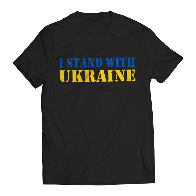 I Stand Ukraine Volodymyr Zelenskyy Ukrainians Support Casual Comfort T-Shirts