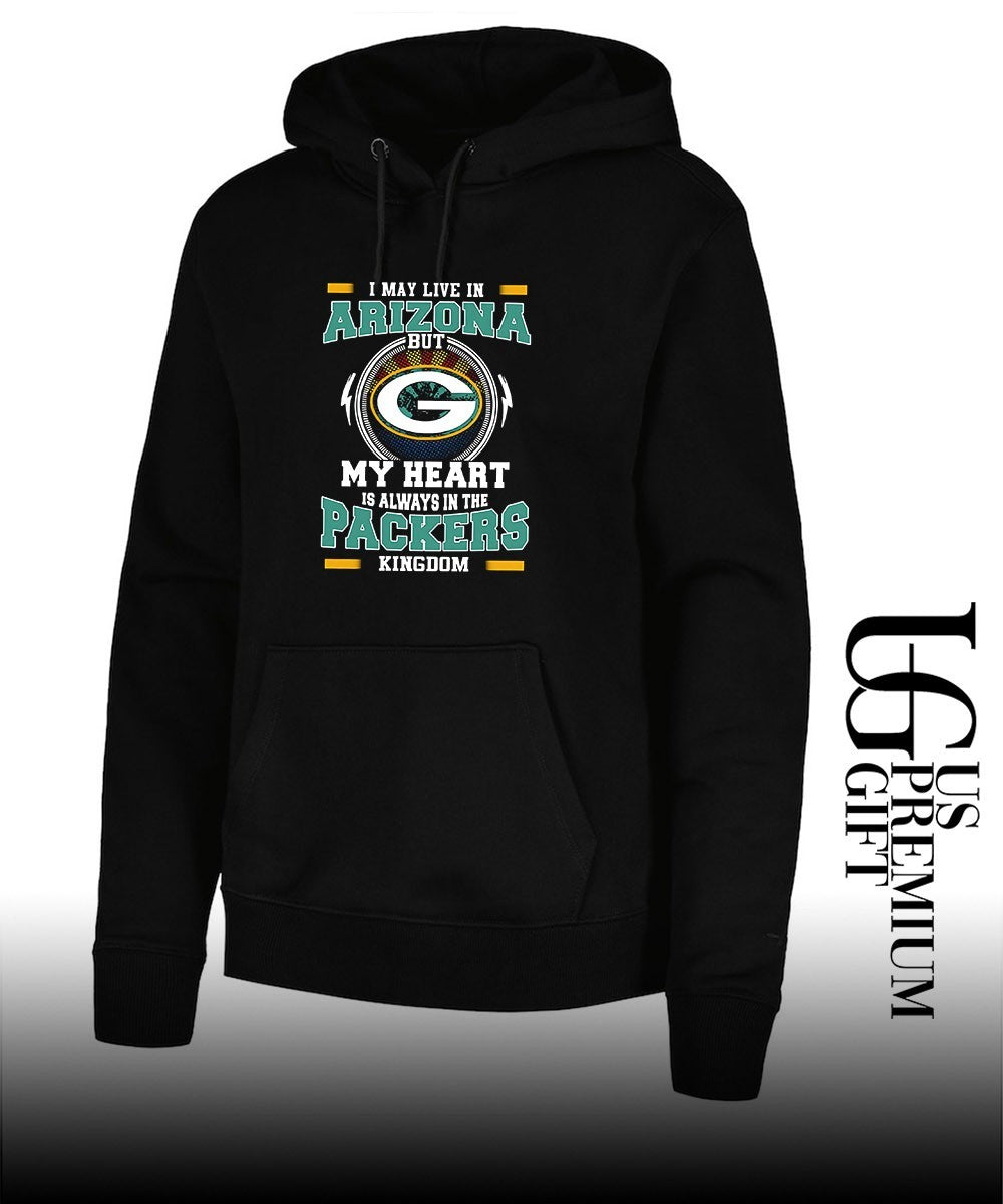 I may live in Arizona but New York Jets my heart is always in the Packers Kingdom shirt