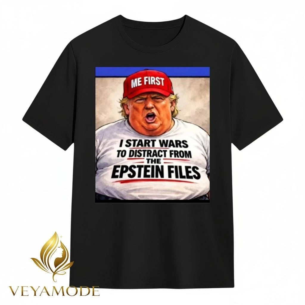 I start wars to distract from the Epstein files tee Unisex , , , Long Sleeve Tee