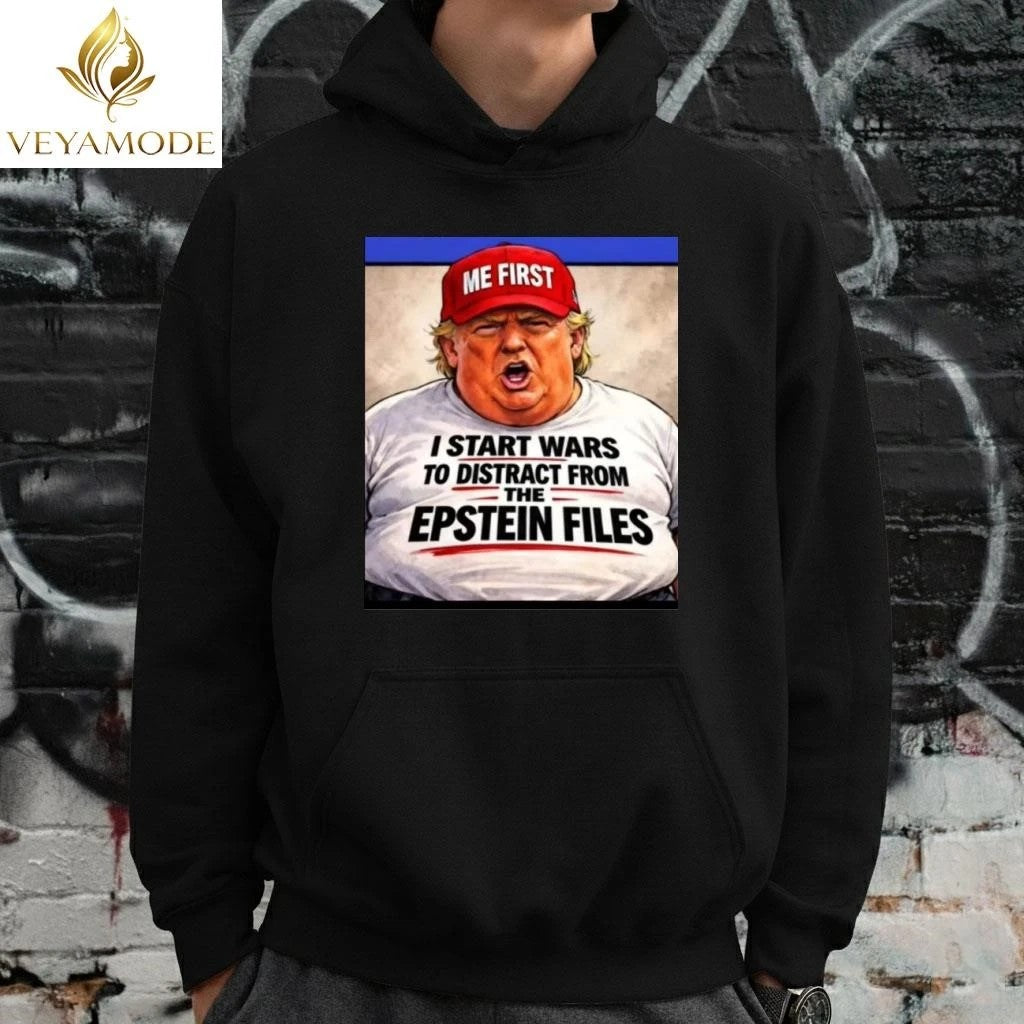 I start wars to distract from the Epstein files tee Unisex , , , Long Sleeve Tee