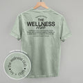 Wellness Club Black (Back Print) T-Shirts