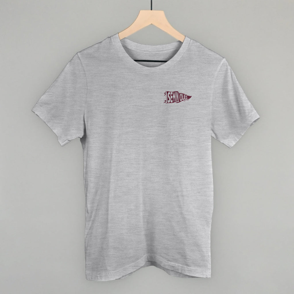 Seminoles Pennant Flag (Left Chest) T-Shirts