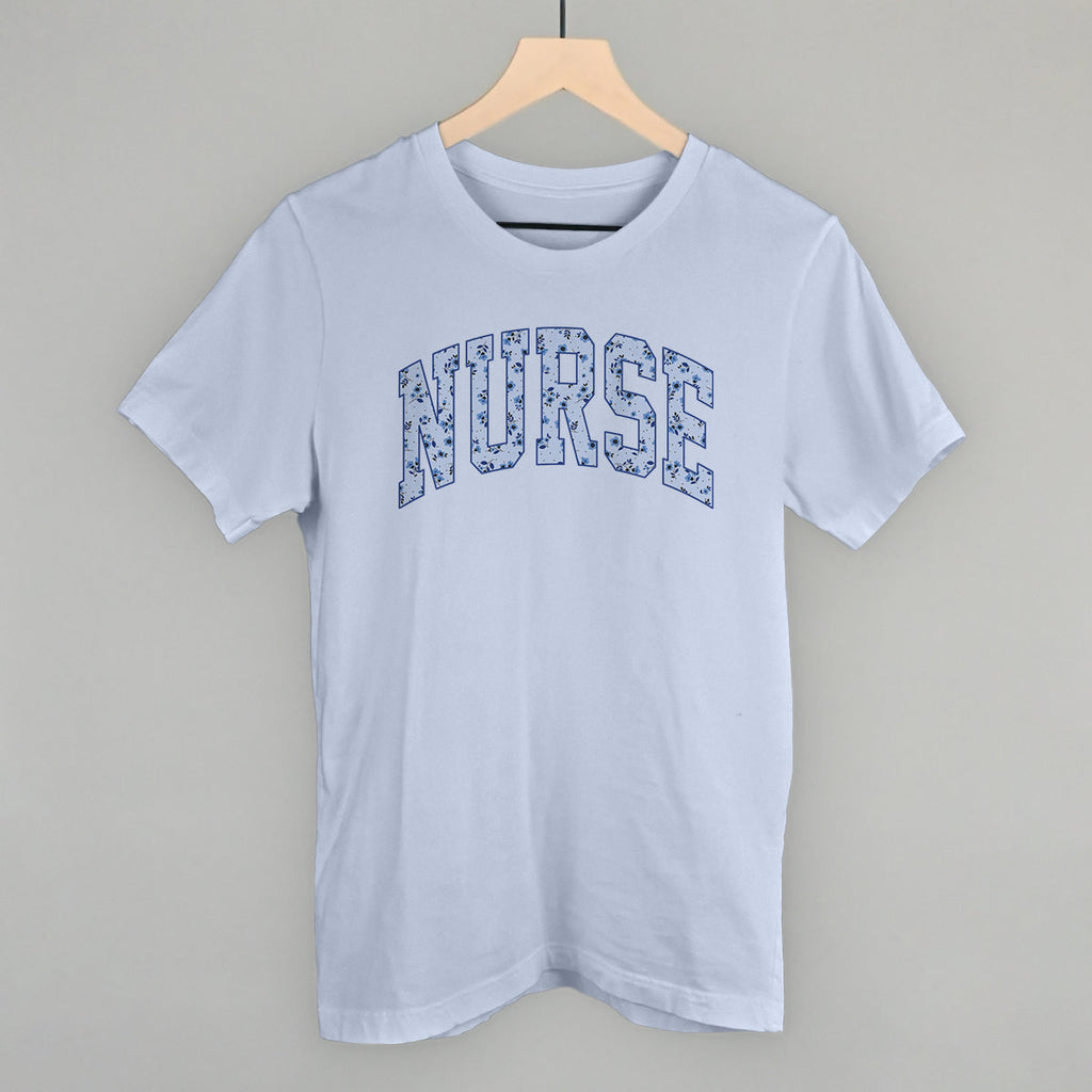 Nurse Floral Block Arch T-Shirts
