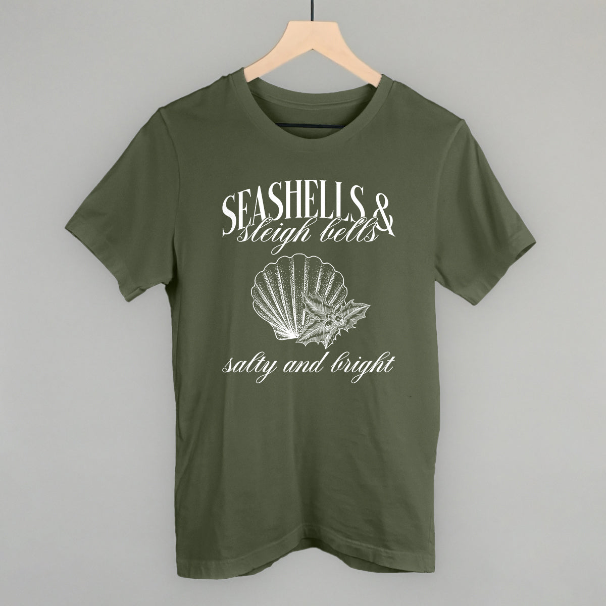 Seashells & Sleigh Bells (White) T-Shirts