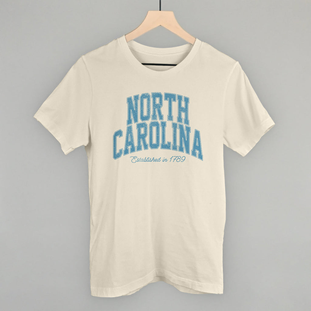 North Carolina Varsity Arch (Blue) T-Shirts