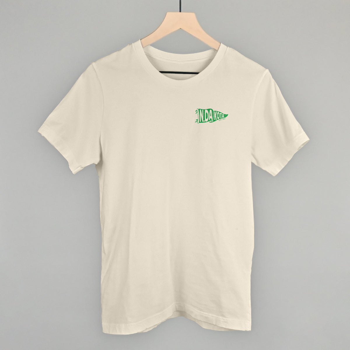 North Dakota Pennant Flag (Left Chest) T-Shirts