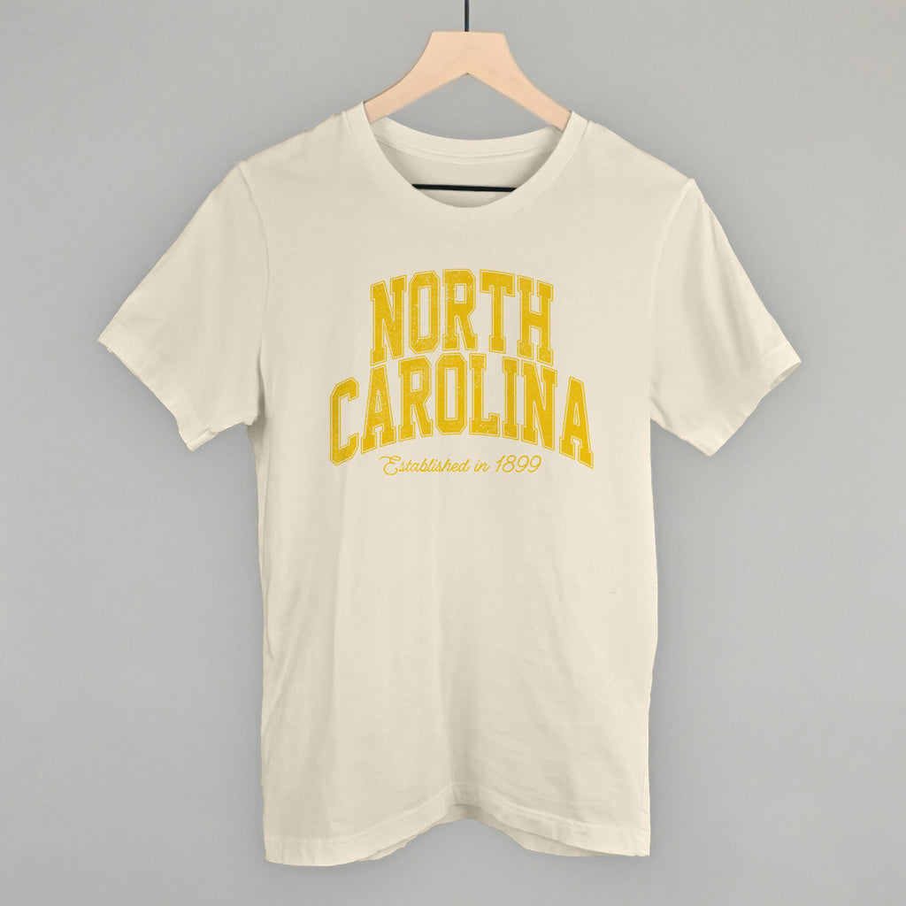 North Carolina Varsity Arch (Yellow) T-Shirts
