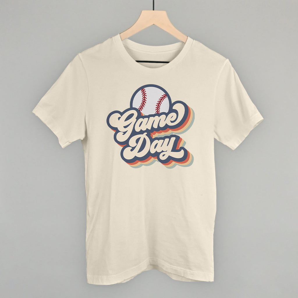 Game Day Baseball Groovy T-Shirts