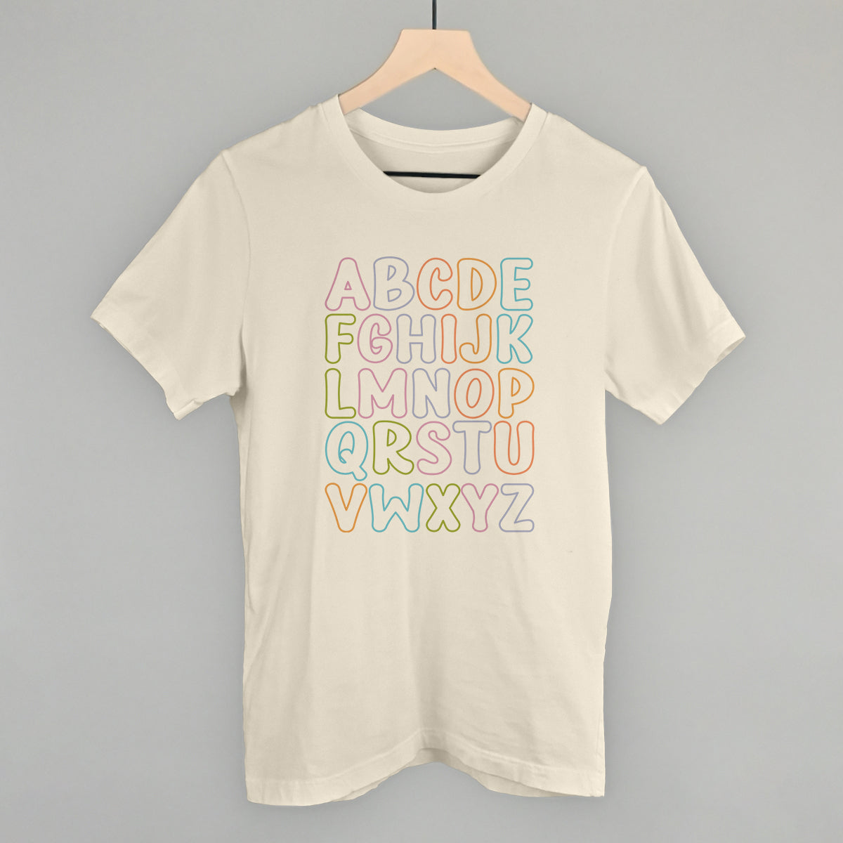 Pastel Alphabet T-Shirts