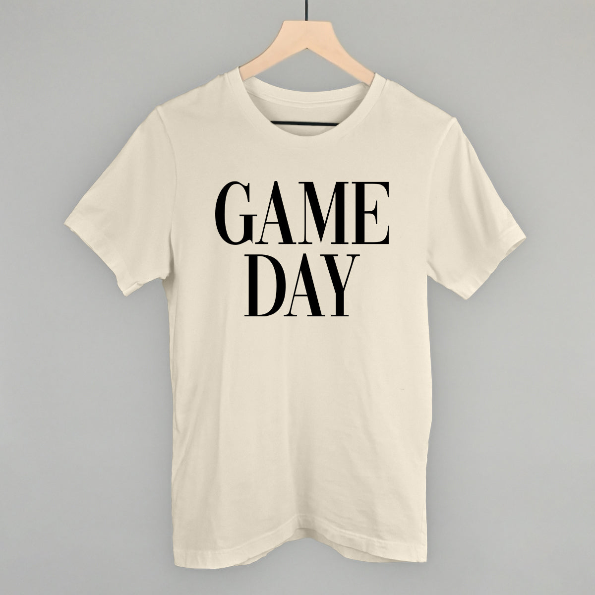 Game Day Black Serif T-Shirts