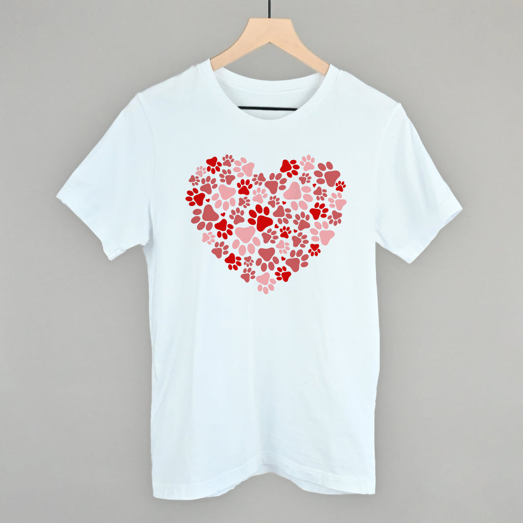 Paw Print Heart T-Shirts