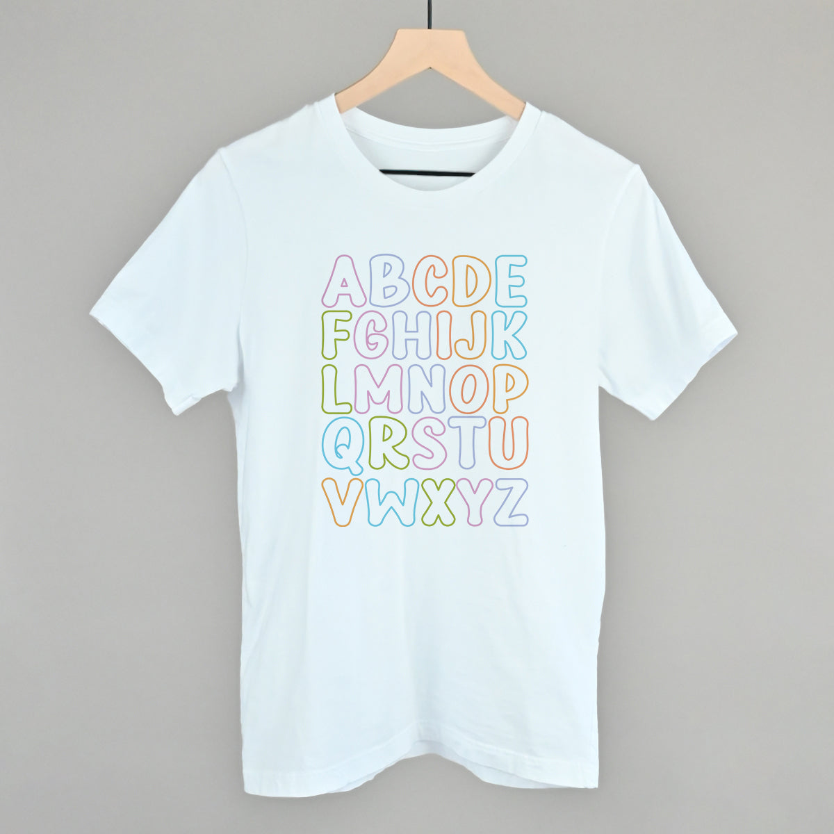 Pastel Alphabet T-Shirts