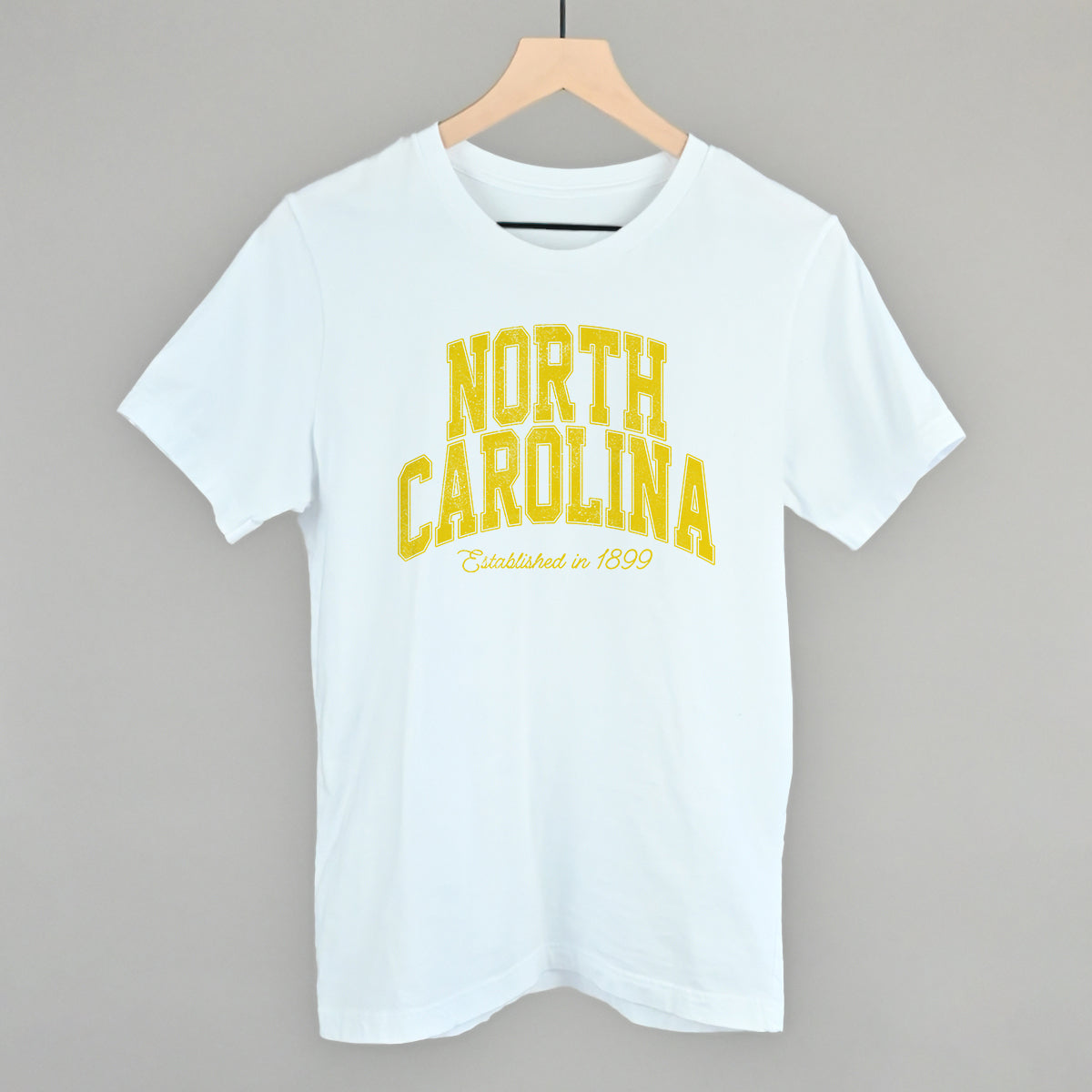 North Carolina Varsity Arch (Yellow) T-Shirts