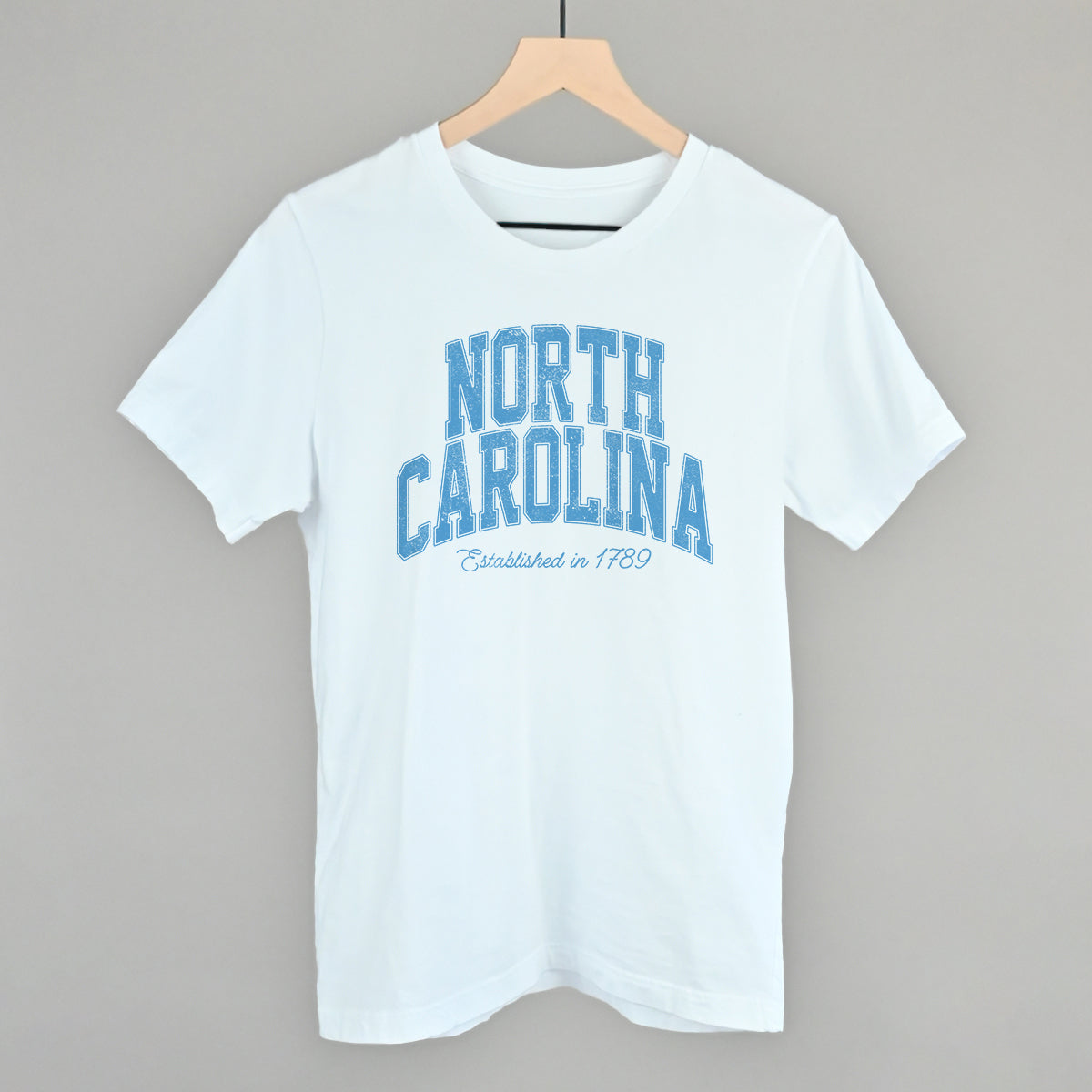 North Carolina Varsity Arch (Blue) T-Shirts