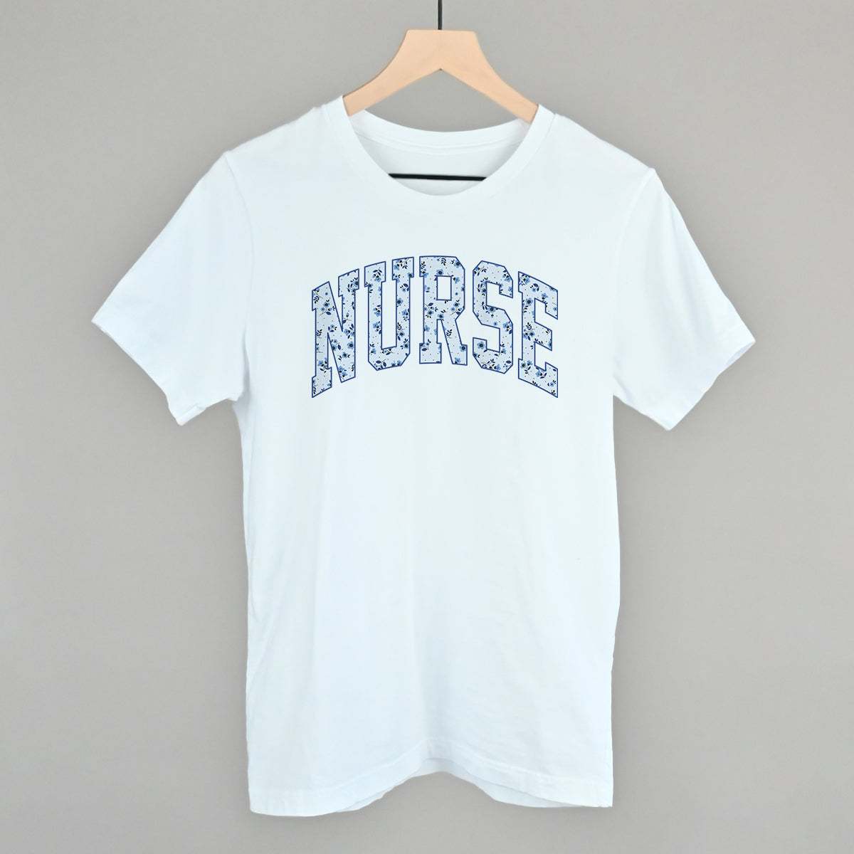 Nurse Floral Block Arch T-Shirts