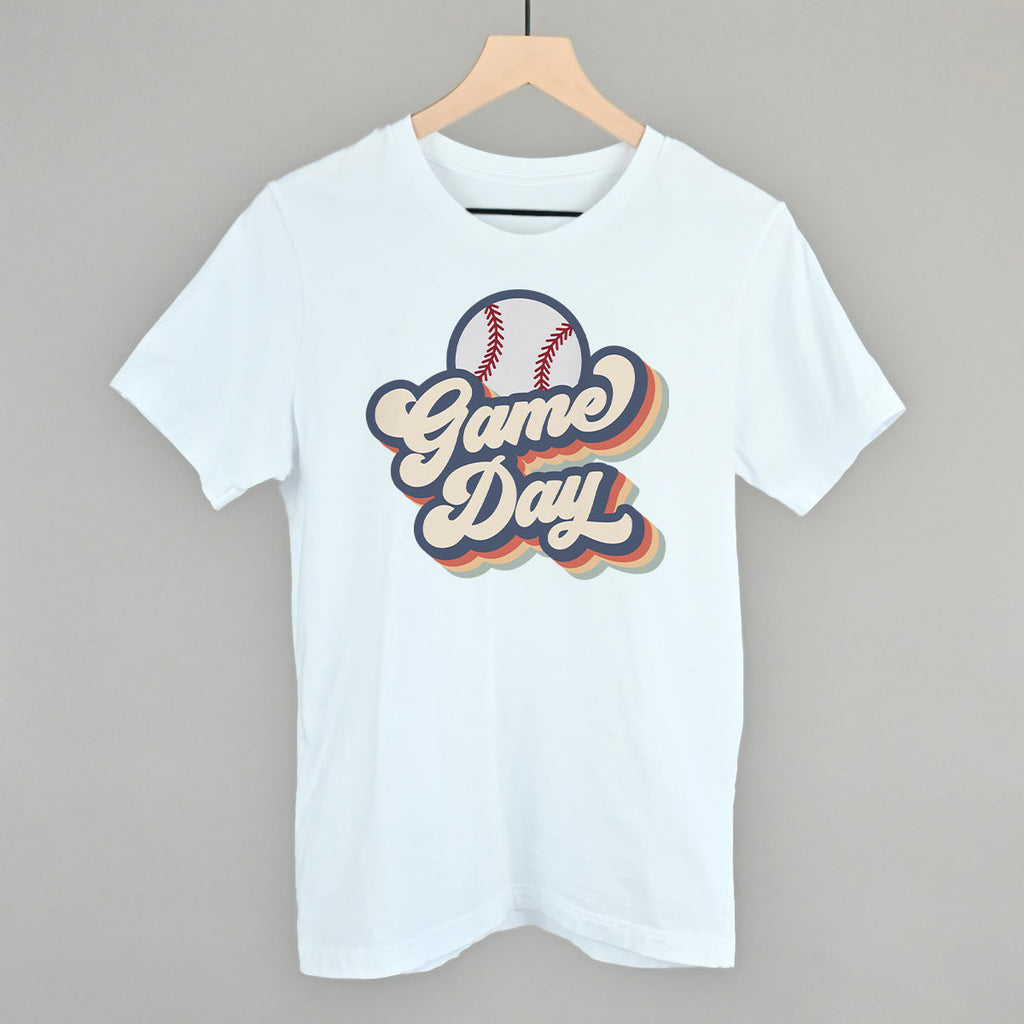 Game Day Baseball Groovy T-Shirts