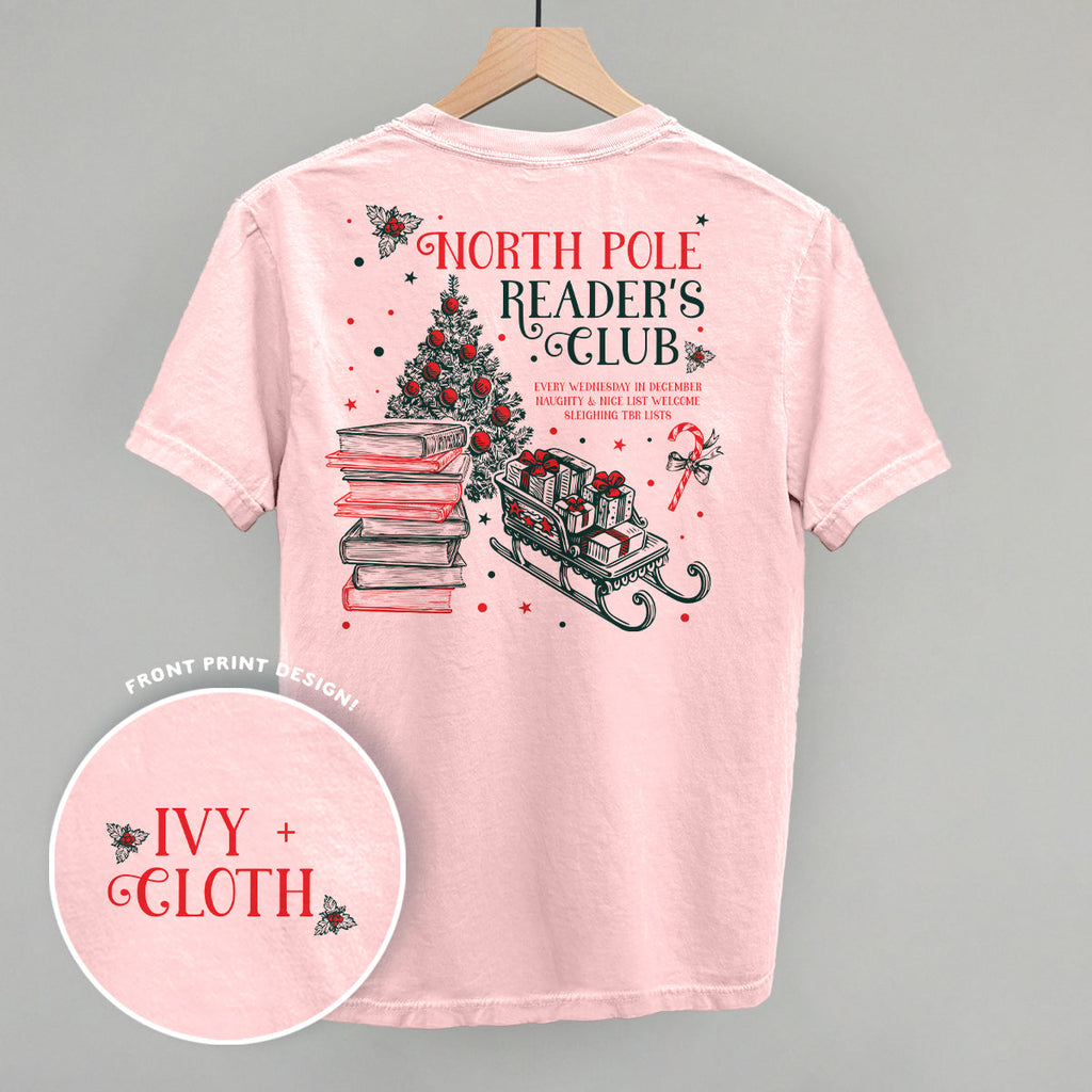 North Pole Reader'S Club (Back Print) T-Shirts