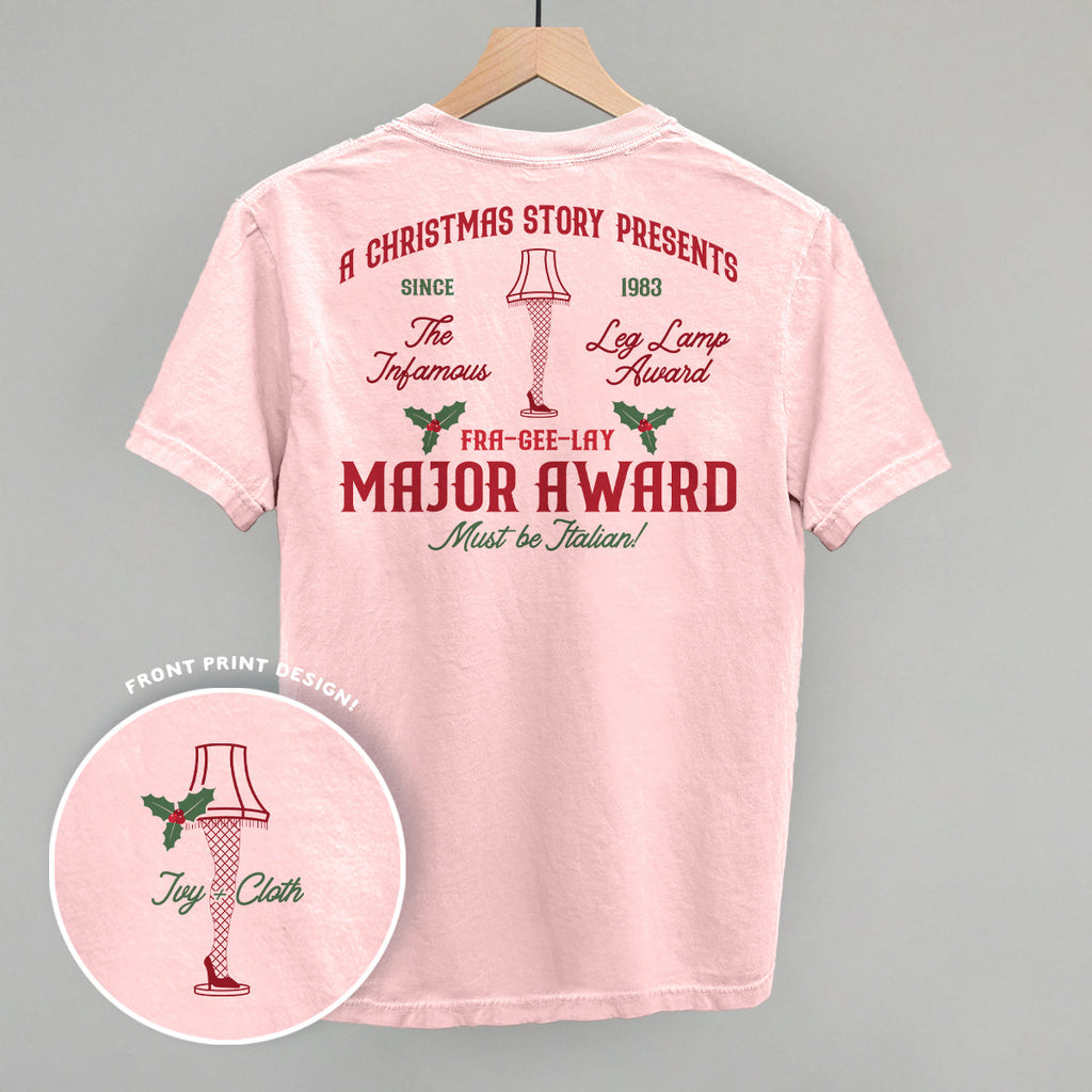 Major Award Leg Lamp (Back Print) T-Shirts