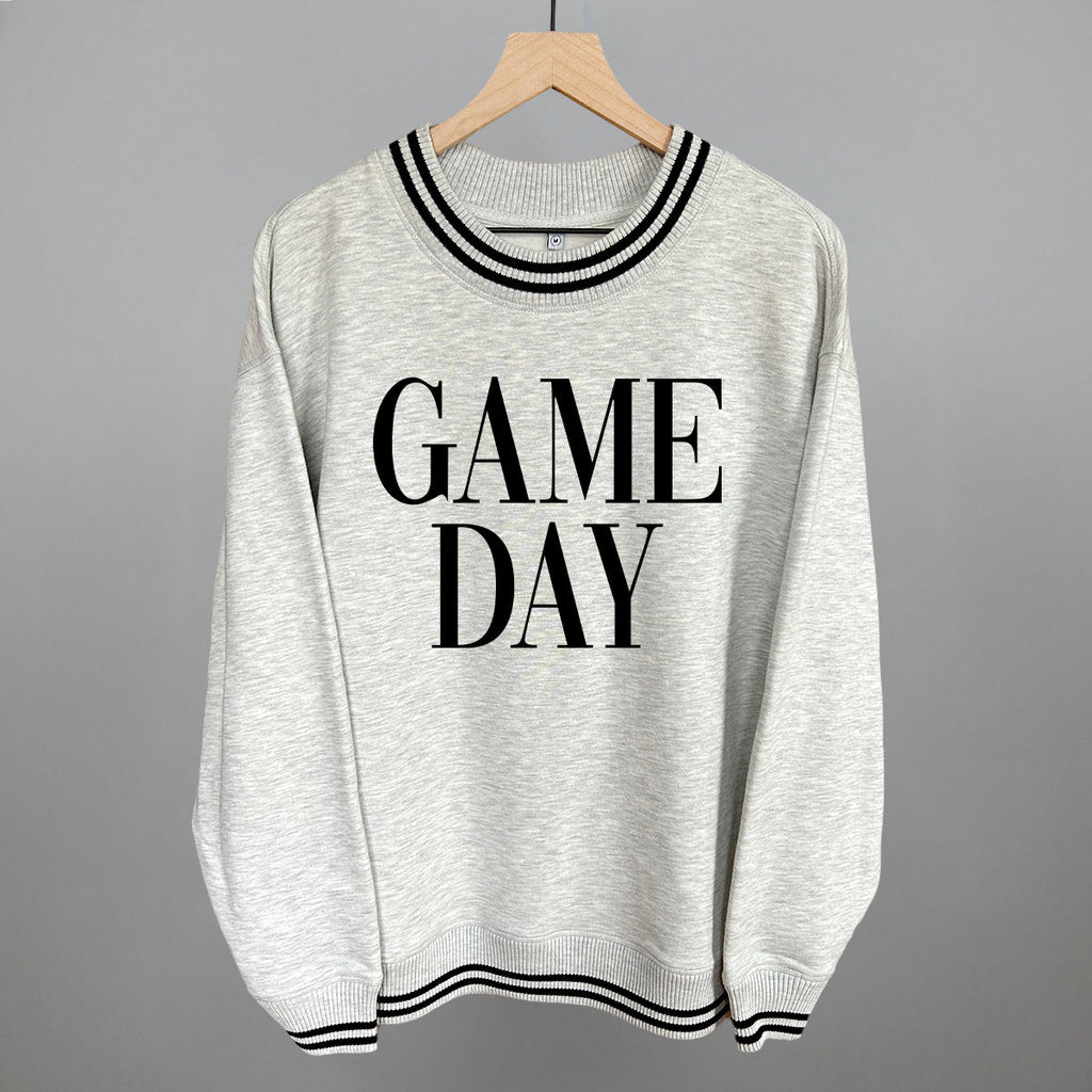 Game Day Black Serif T-Shirts