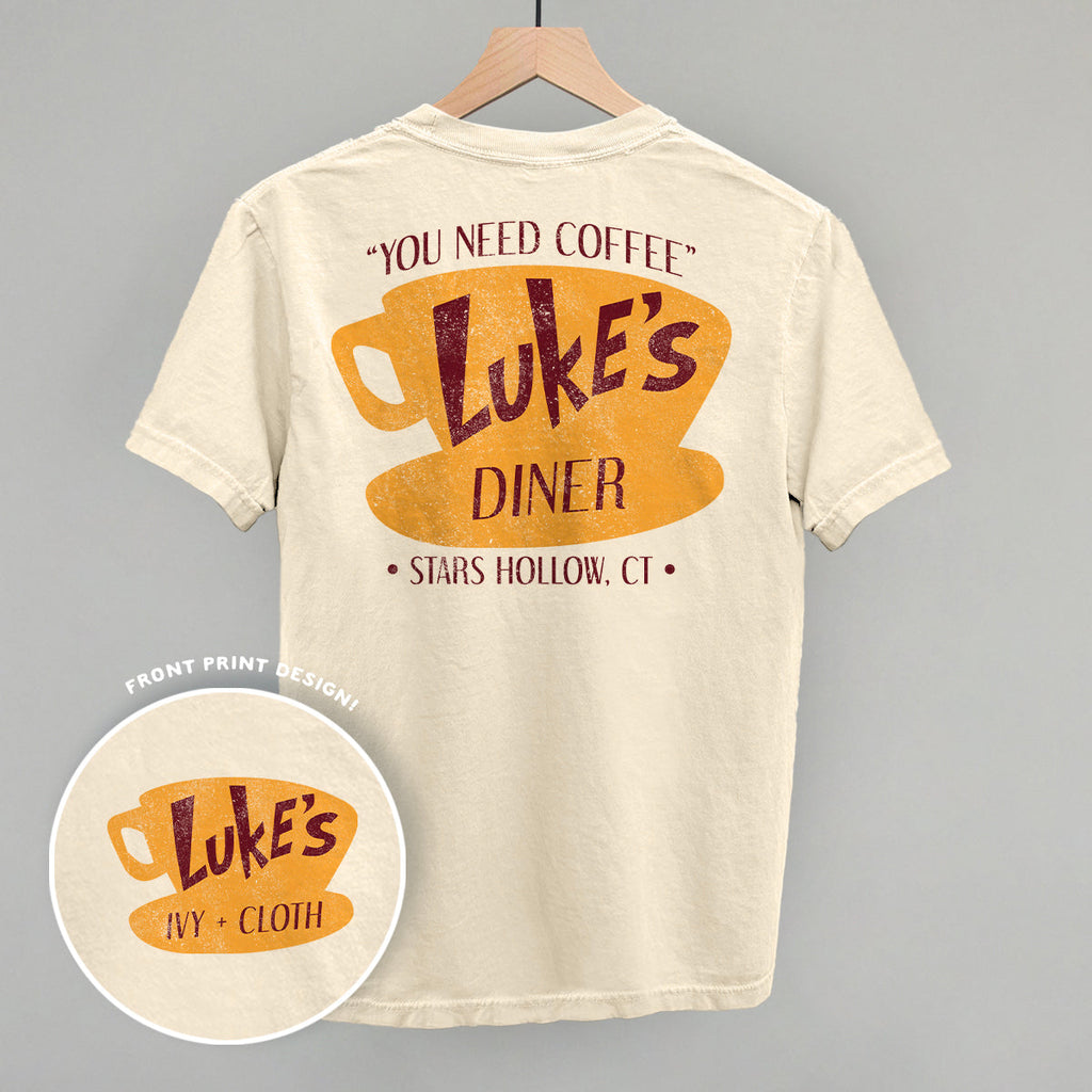 Luke'S Diner Doodle (Back Print) T-Shirts