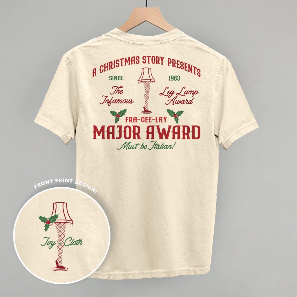 Major Award Leg Lamp (Back Print) T-Shirts