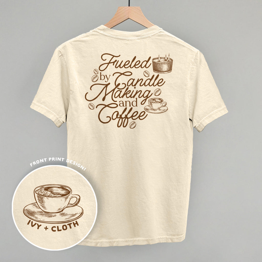 Fueled Candle Making Coffee (Back Print) T-Shirts