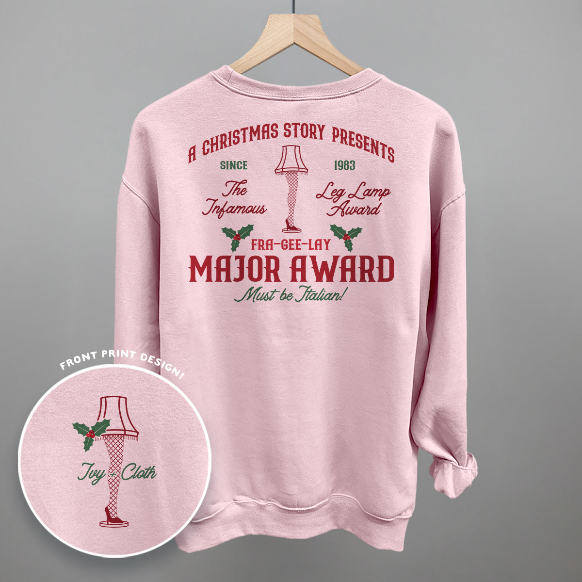Major Award Leg Lamp (Back Print) T-Shirts