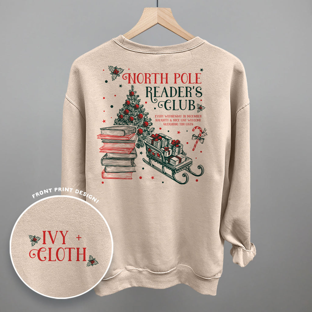 North Pole Reader'S Club (Back Print) T-Shirts