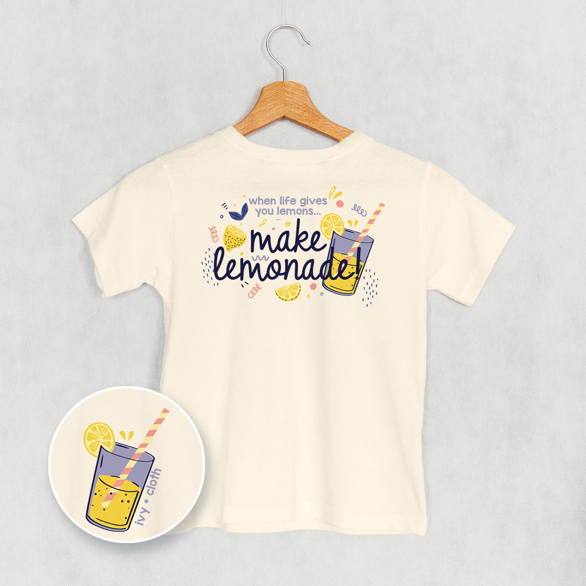 Make Lemonade Doodle ( Back Print) T-Shirts