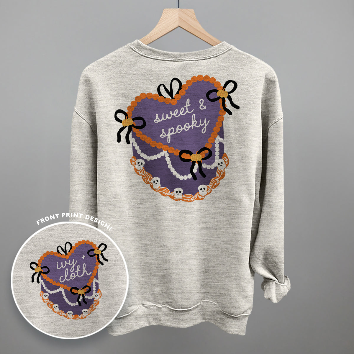 Sweet & Spooky Vintage Cake (Back Print) T-Shirts