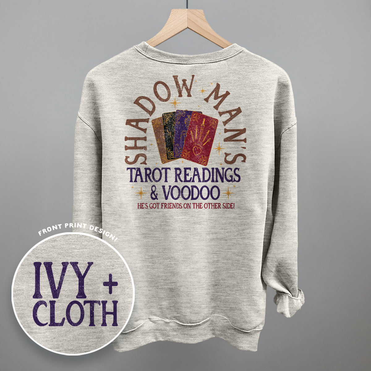 Shadow Man'S Tarot Readings (Back Print) T-Shirts