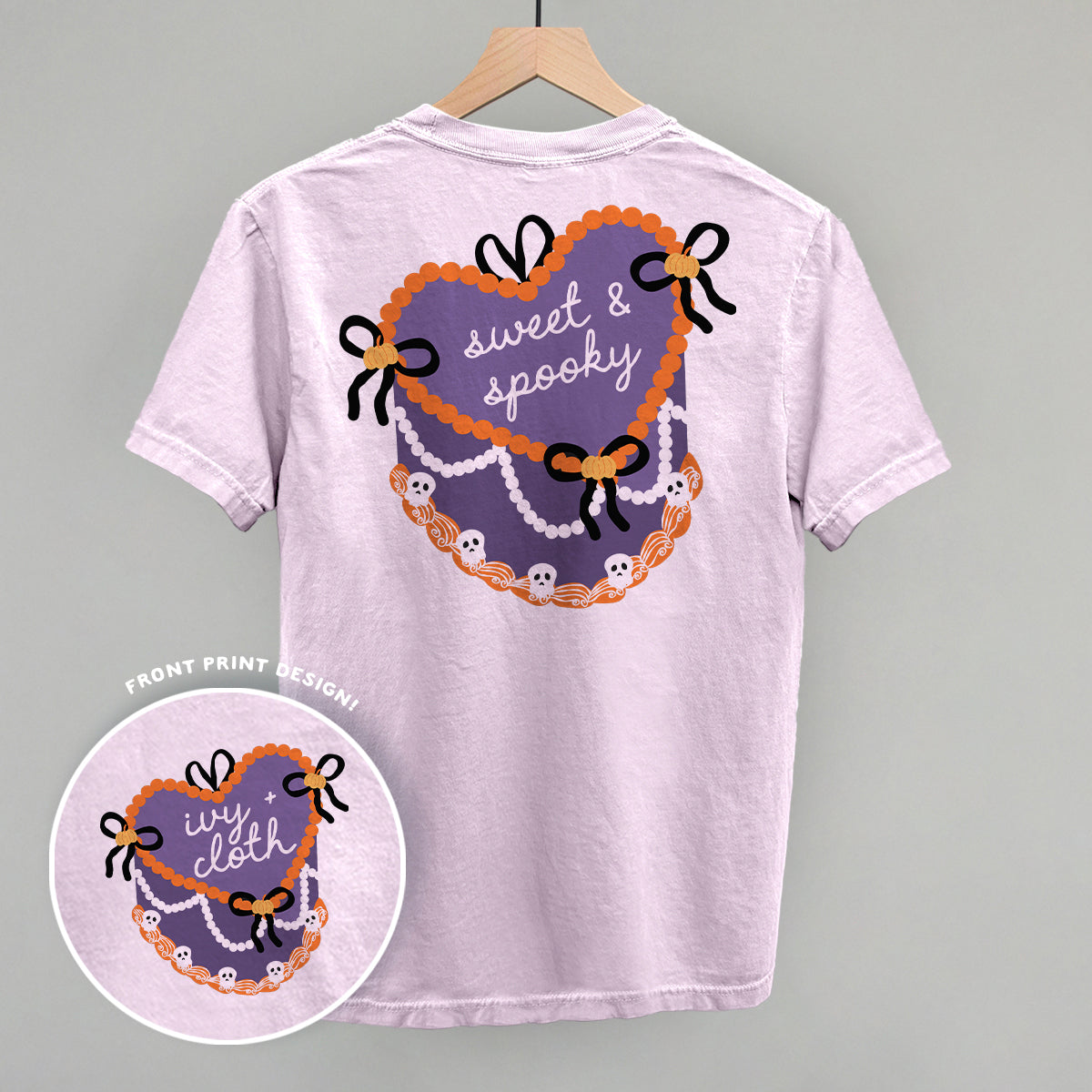 Sweet & Spooky Vintage Cake (Back Print) T-Shirts