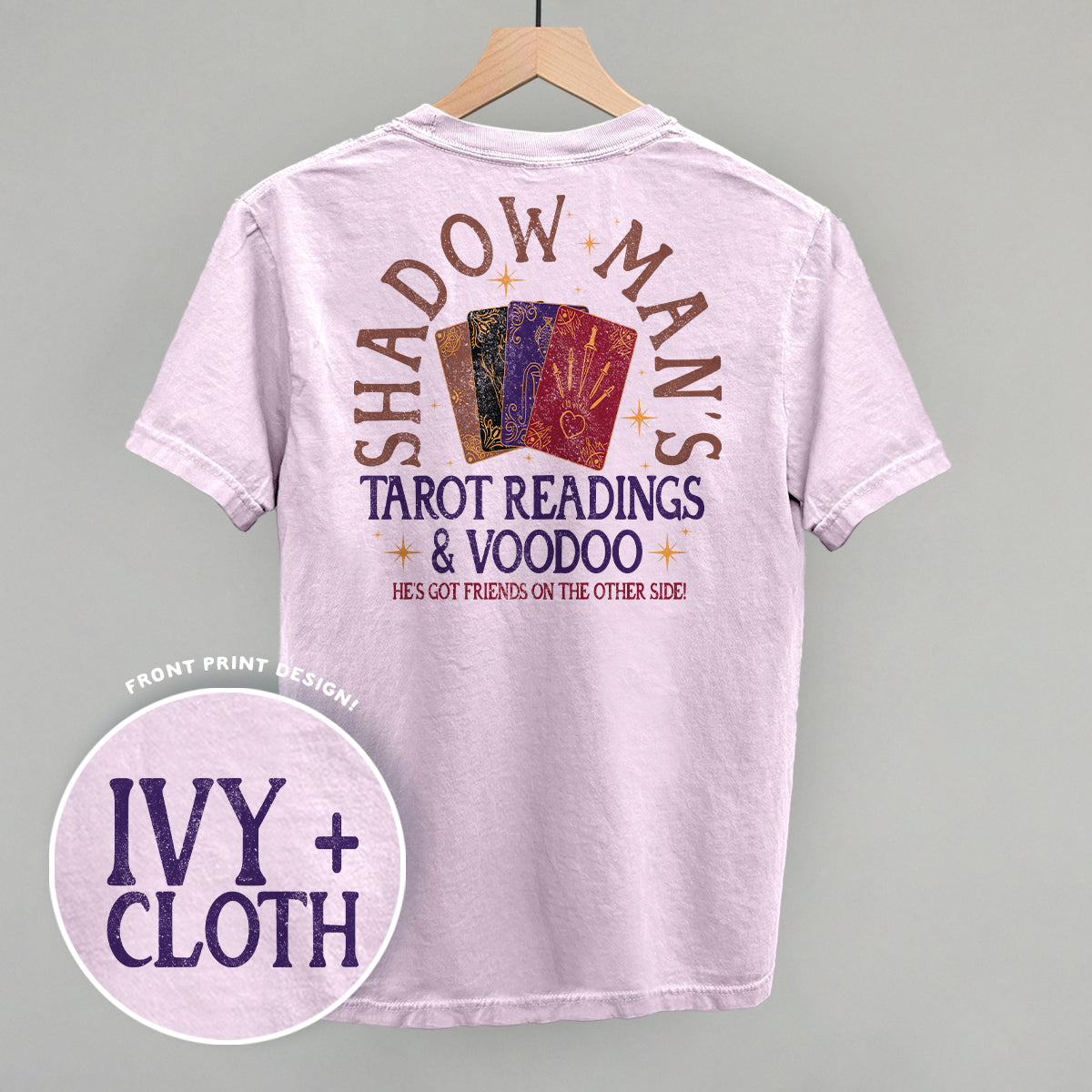 Shadow Man'S Tarot Readings (Back Print) T-Shirts