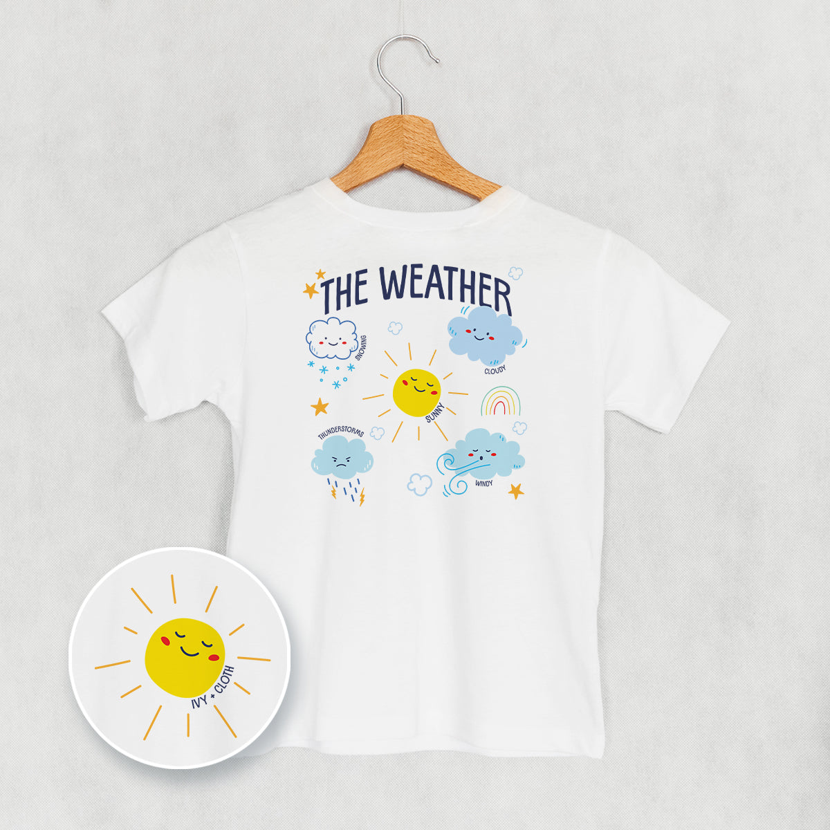 Weather Doodles ( Back Print) T-Shirts