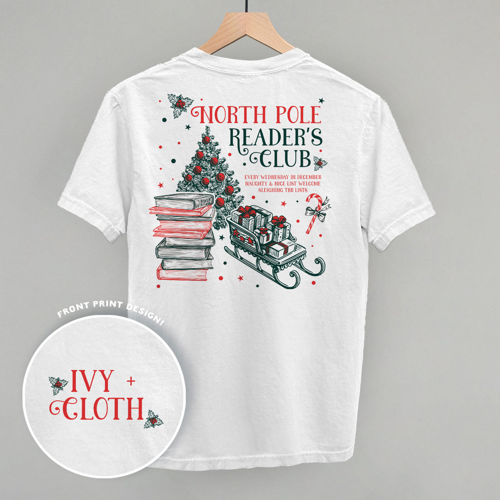 North Pole Reader'S Club (Back Print) T-Shirts