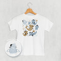 Pirate Shark Doodles ( Back Print) T-Shirts