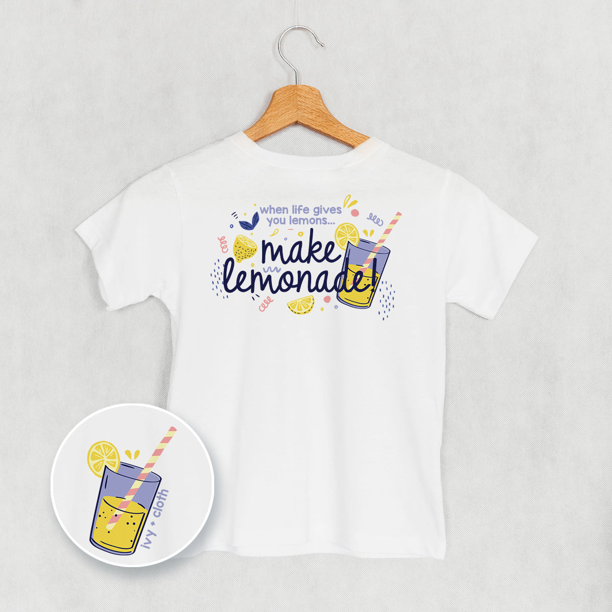 Make Lemonade Doodle ( Back Print) T-Shirts