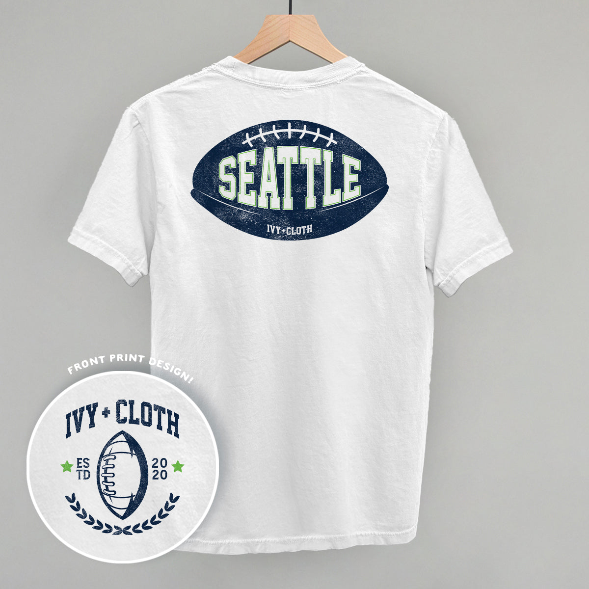 Seattle Football (Back Print) T-Shirts
