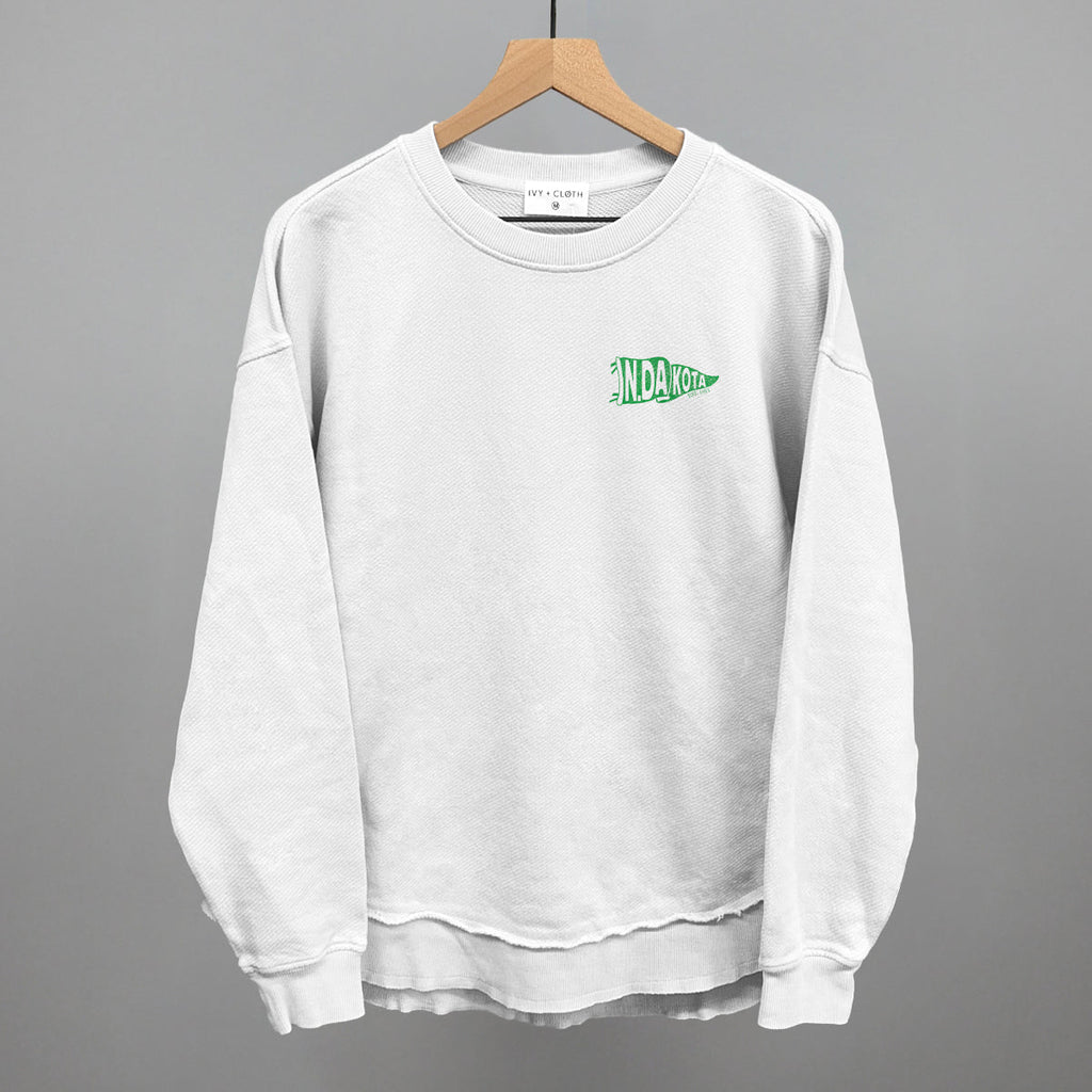North Dakota Pennant Flag (Left Chest) T-Shirts