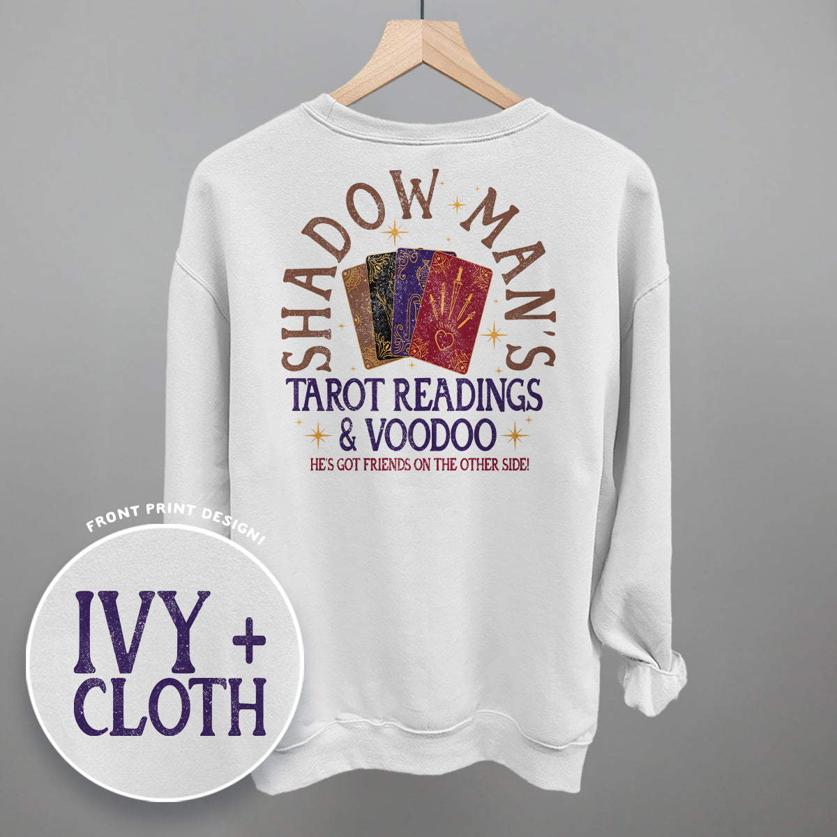 Shadow Man'S Tarot Readings (Back Print) T-Shirts