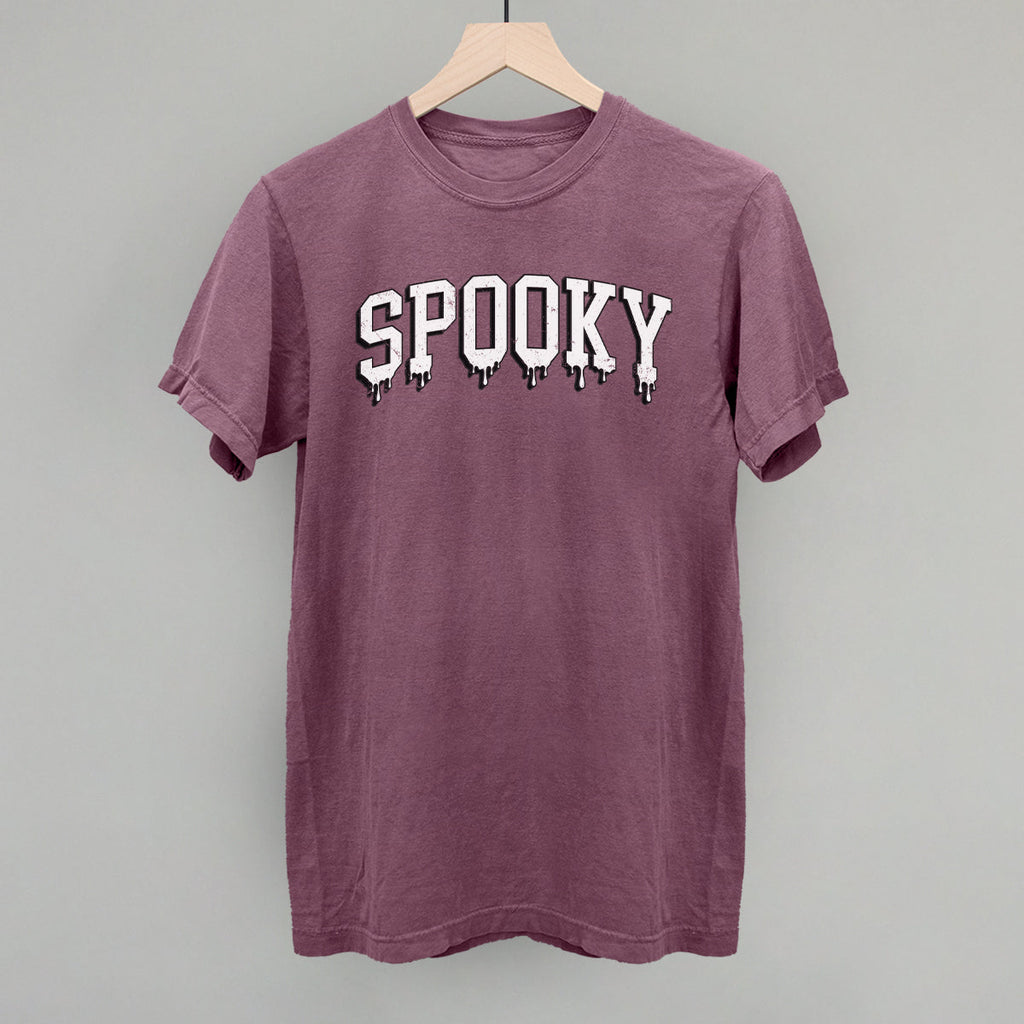 Spooky Dripping Collegiate Letters T-Shirts