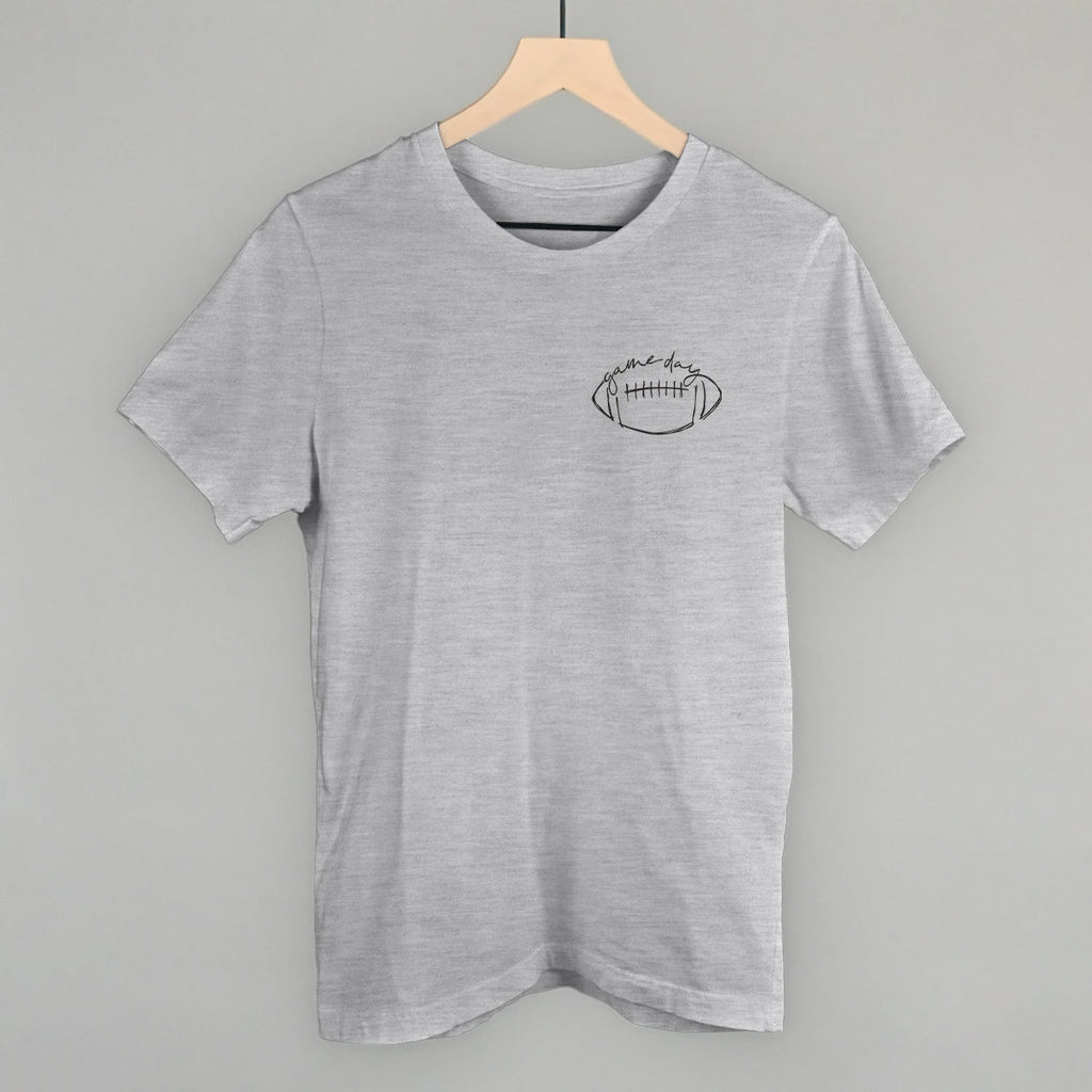 Game Day Football Scribble (Left Chest) T-Shirts