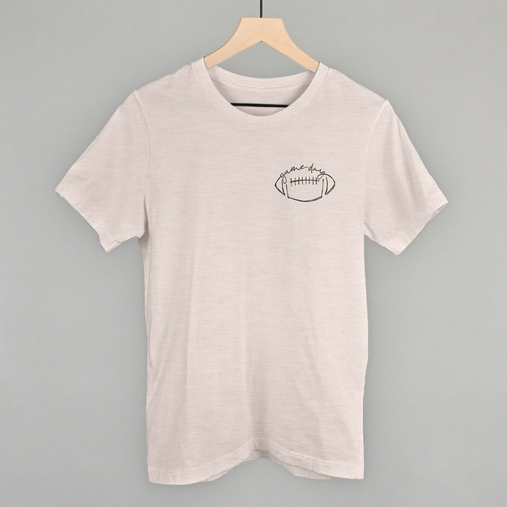 Game Day Football Scribble (Left Chest) T-Shirts