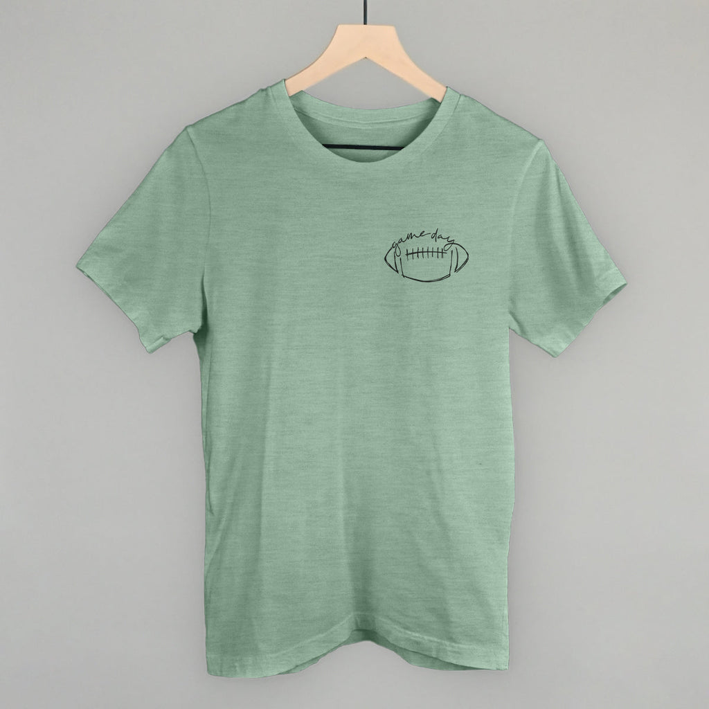 Game Day Football Scribble (Left Chest) T-Shirts