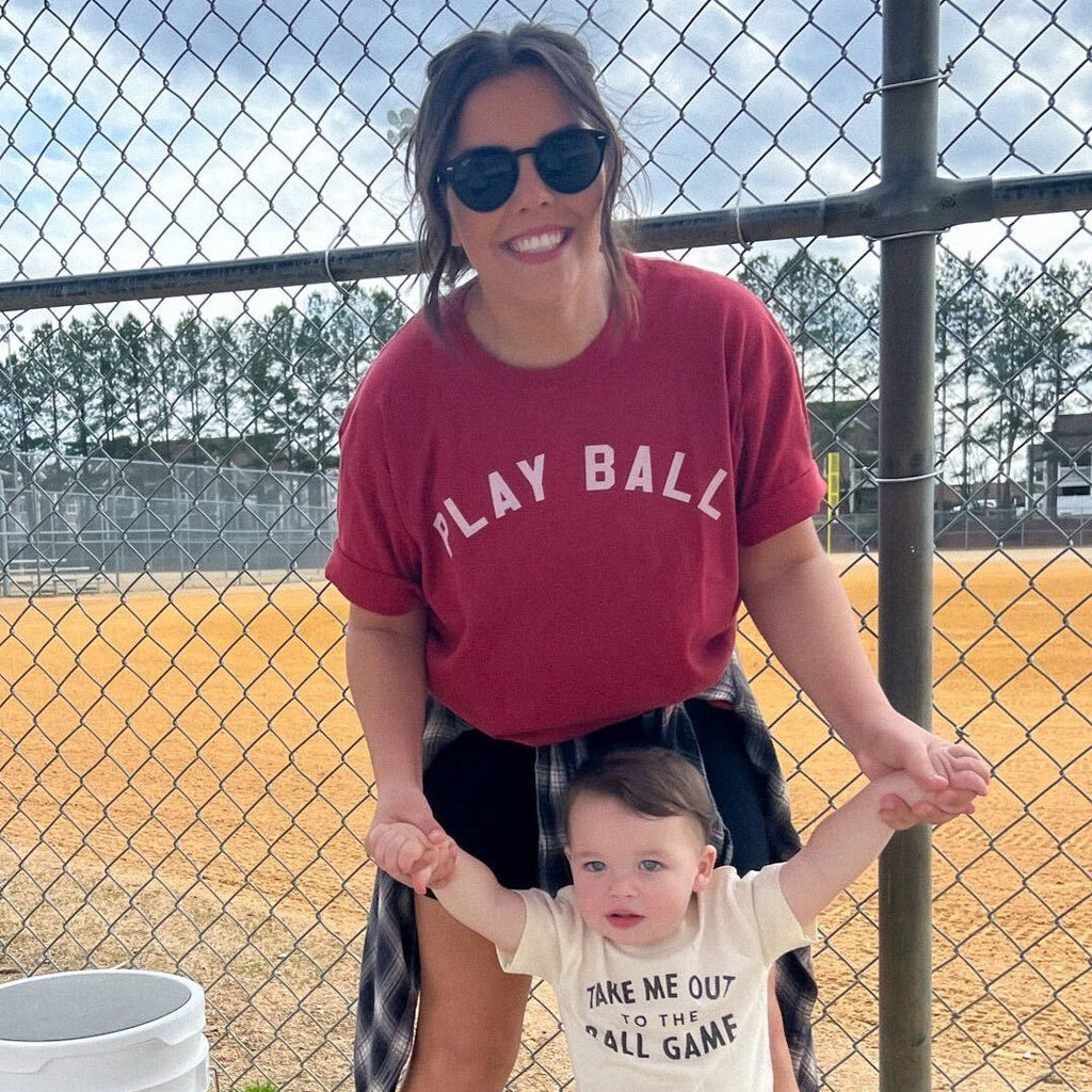 Play Ball Arc (White) T-Shirts
