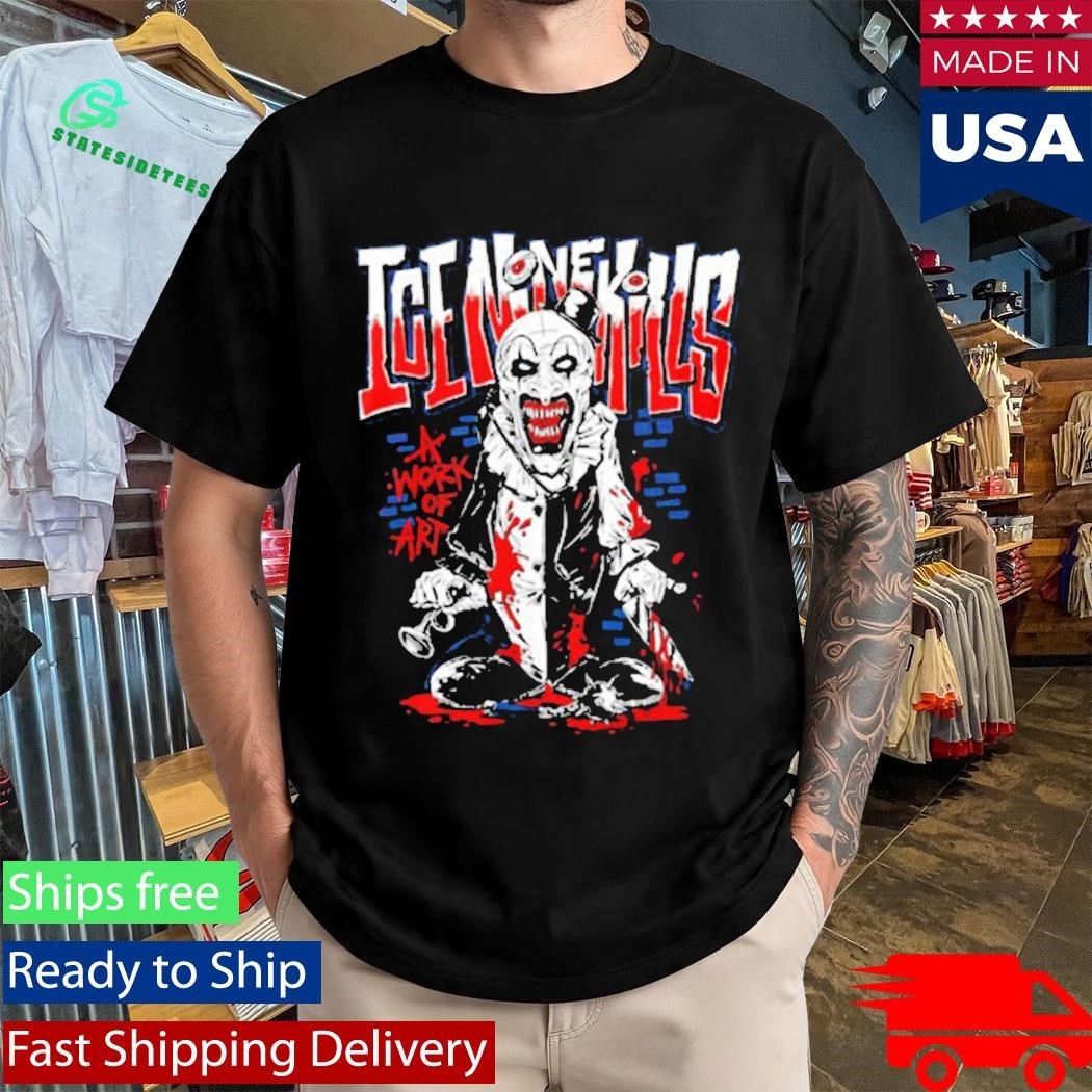 Ice Nine Kills Silver Scream Con London A Work of Art Cartoon Shirt Unisex , , , Long Sleeve Tee